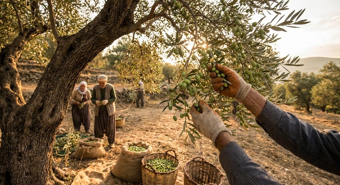 Milas'ta zeytin hasadı